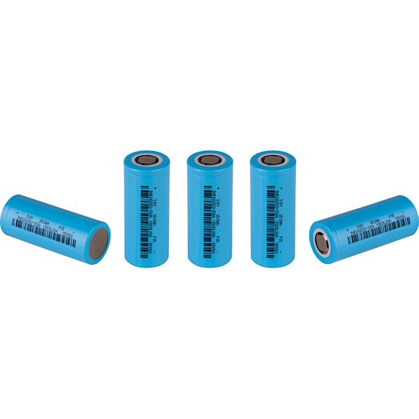 Main product image for Lishen 5-Pack 26650 5000mAh Li-Ion Flat Top Rechargeable Battery 142-107
